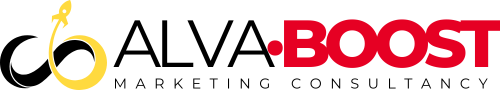 AlvaBoost Marketing Logo Landscape by Charlene Alvarez & Abraham Dan Alvarez